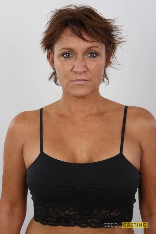 Middle-aged lady reveals her natural tits while getting bare naked  - Mature, Casting, Czech, Nipples, Close Up, Big Tits, Ass, Panties, Shaved, Face  - Photo 6