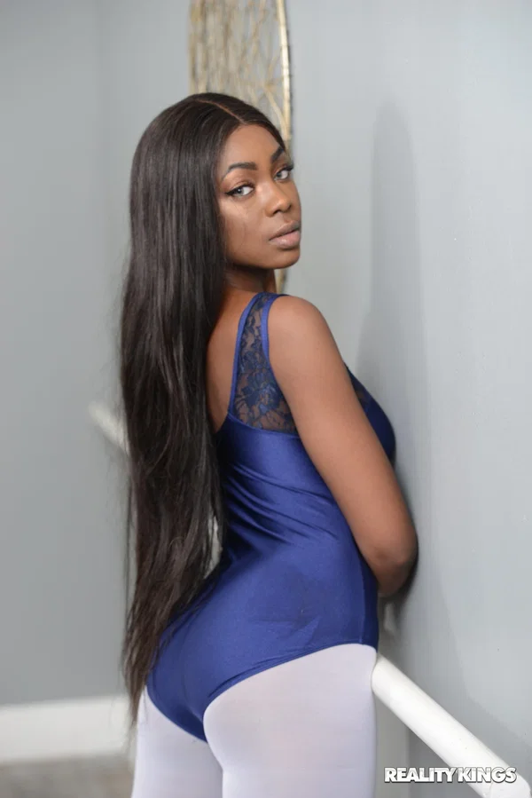 Ebony ballerina Toni Montana getting fucked by her big dicked mentor  - African, Ebony, Nipples, Ballerina, Pussy, Pantyhose, Black, Big Cock, Upskirt, Teen  - Photo 3