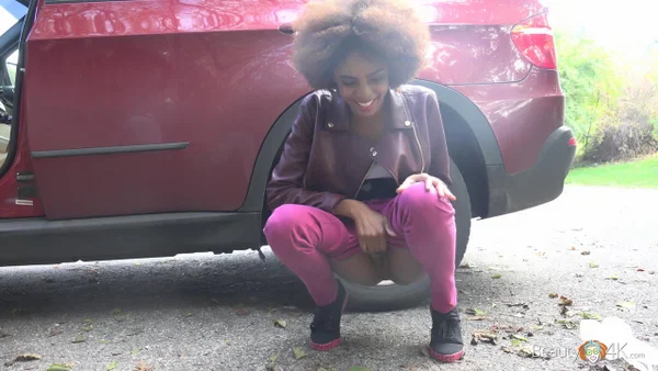 Cute ebony with small nips Luna Corazon rubs her twat before taking a dick  - Brazilian, Pissing, Ebony, Public, Curly, Leather, Amateur, African, Pussy, Big Cock  - Photo 5