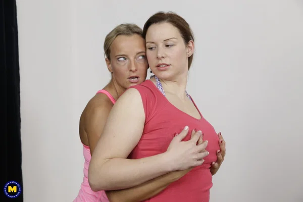 3 recent divorcees find lesbian sex to be the ticket to bedroom concerns  - BBW, Mature, Saggy Tits, Lesbian, Big Tits, Reality, Yoga Pants, Threesome, Chubby, Fingering  - Photo 4