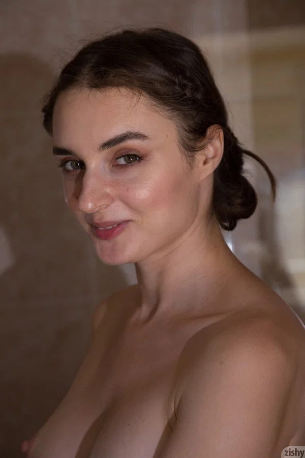 Amateur with nice tits Vitalia Pugova removes her sheer bodysuit and showers  - Bodysuit, Shower, Family, Tall, Russian, Beautiful, Babe, Amateur, Teen, European  - Photo 8