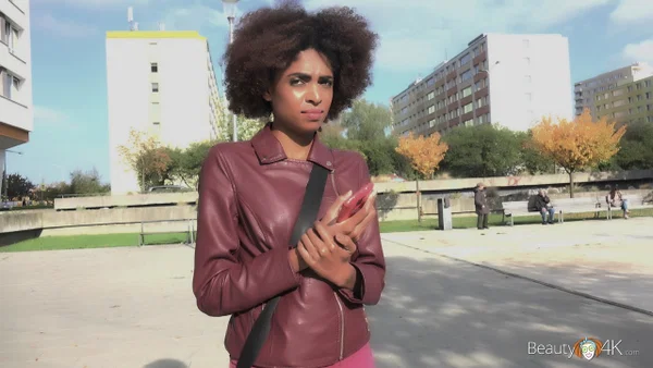 Cute ebony with small nips Luna Corazon rubs her twat before taking a dick  - Brazilian, Pissing, Ebony, Public, Curly, Leather, Amateur, African, Pussy, Big Cock  - Photo 2