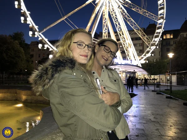 Mature woman ball gags a teen girl before eating her pussy  - Lesbian, Reality, Mature, Public, Glasses, Amateur, MILF, Teen, Blonde, Clothed  - Photo 2