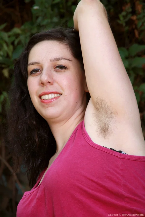Amateur fatty Nadeen shows her hairy armpits & spreads bush naked outdoors  - Chubby, Hairy, Curvy, Amateur, Thick, White, Outdoor, BBW, Spreading, Pussy  - Photo 2