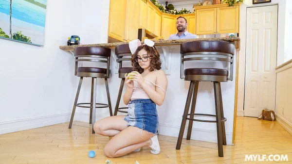 Naughty teen Leana Lovings and her stepmom Nina Dolci have a steamy FFM 3some  - Family, Cosplay, FFM, Old Young, Threesome, Chubby, Curvy, Reality, Thick, MILF  - Photo 10