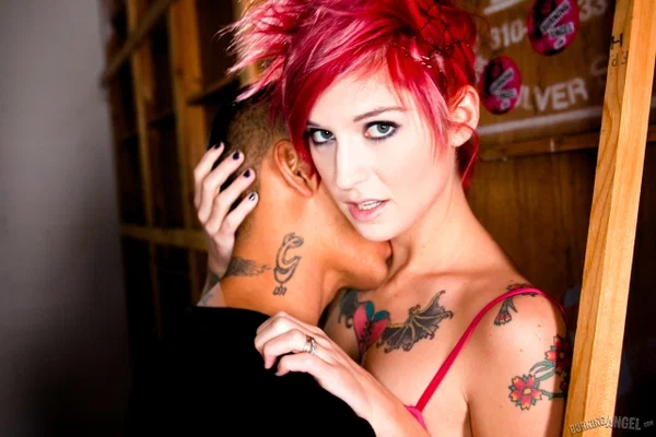 Tattooed punk Kleio Valentien takes it up the ass with her hair dyed pink  - Fetish, Tattoo, Hardcore, Reality, Anal, MILF, Ass Fucking, Legs, Skirt, Fingering  - Photo 5