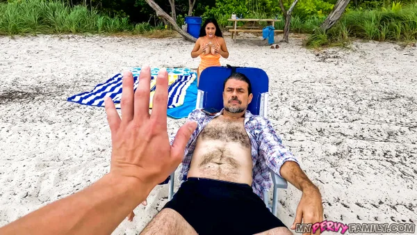 Latina teen Serena Santos sports a creampie after familial sex at the beach  - Cum In Pussy, Beach, POV, Latina, Teen, Outdoor, Nipples, Pussy, Hardcore, Hairy  - Photo 4
