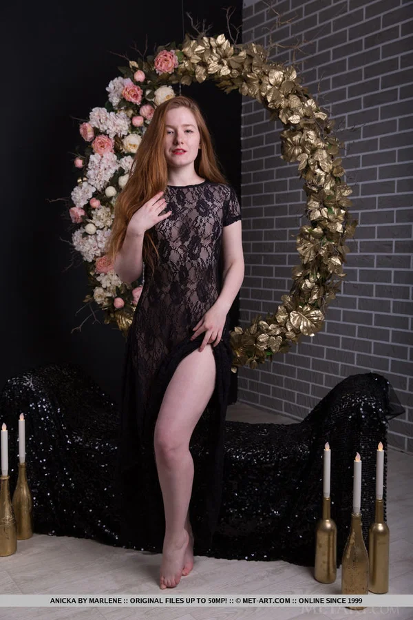 Teen solo girl with long red hair proudly shows her trimmed pussy in the nude  - Redhead, Hairy, Teen, Pussy, Spreading, Skirt, Glamour, Tiny Tits, Ass, Close Up  - Photo 1