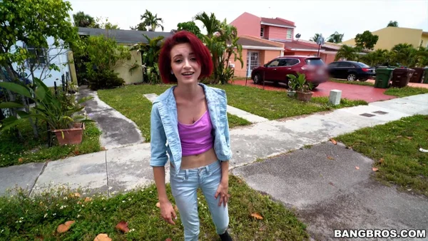 Redhead cutie Lola Fae enjoys assfucking and warm cum in the car  - Hardcore, Teen, Anal, Amateur, Redhead, Reality, Jeans, Petite, Short Hair, Skinny  - Photo 5