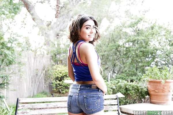 Amateur Latina Amina Allure freeing nice butt from panties and shorts  - Amateur, Outdoor, Latina, Panties, Babe, Ass, Clothed, Tiny Tits, Shorts, Lingerie  - Photo 5