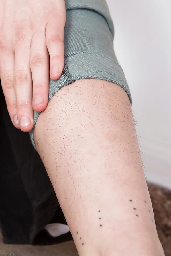 Hirsute broad Stacey Stax display her hairy legs and armpits  - Mature, Hairy, Spreading, Pussy, Close Up, Panties, Nipples, Undressing, Feet, Brunette  - Photo 2