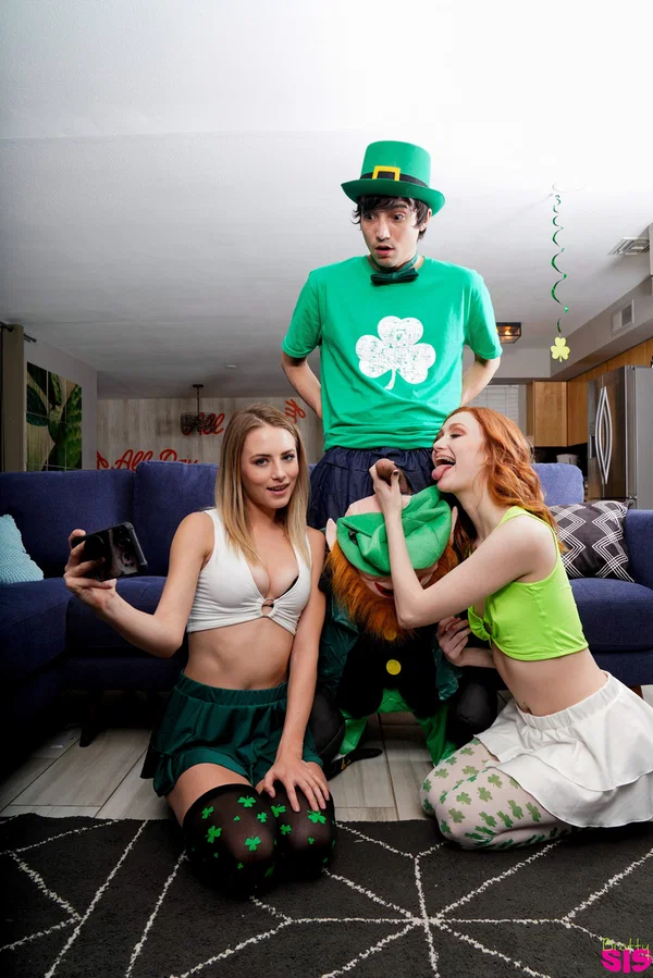 Sexy teen Scarlet Skies enjoys a big dick in a threesome with her stepsister  - Party, Socks, Hairy, Sexy, Spanish, Teen, Redhead, Pussy, Cute, Step Sister  - Photo 10