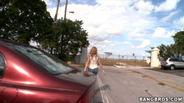 Petite pornstar Lexi Belle gets her pussy stuffed in the backseat  - Teen, Petite, Outdoor, Curly, Blonde, Cowgirl, Clothed, Ass, Hardcore, Reality  - Photo 6