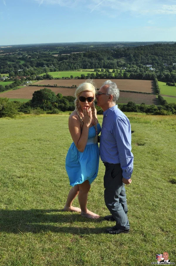Amateur stewardess Diana fucking an old man's cock in her sexy uniform  - Old Man, Stockings, Amateur, Pigtails, Reality, Doggy Style, Big Tits, Blowjob, Blonde, Hardcore  - Photo 4
