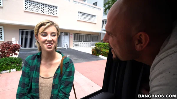 Skinny teen Haley Reed joins J-Mac in the van and fucks his big fat cock  - Reality, Short Hair, Hardcore, Jeans, Handjob, Amateur, Tall, Pussy, Outdoor, Doggy Style  - Photo 3