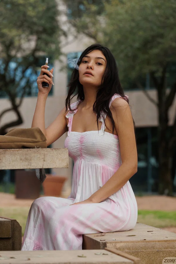 Beautiful brunette Soledad Lomas shows her tits & her hot ass outdoors  - Amateur, Beautiful, Babe, Emo, Solo, Non Nude  - Photo 1