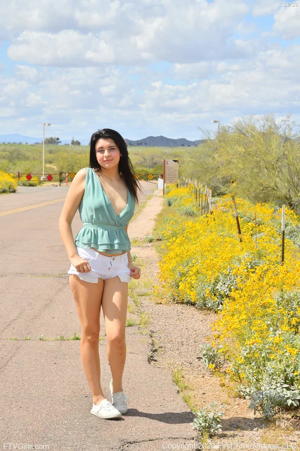 Hot babe Leda toys her delicious pussy after teasing in skimpy shorts outdoors  - Cute, Latina, Teen, Babe, Amateur, Model, Massage, Beautiful, Glamour, Solo  - Photo 13