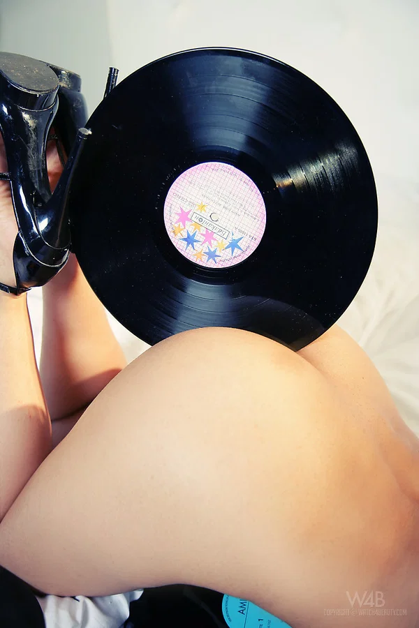 Glamour teen Ruth Medina gets naked and kink with her old record collection  - Teen, Panties, Babe, Glamour, Brunette, Ass, Latina, High Heels, Lingerie, Legs  - Photo 16