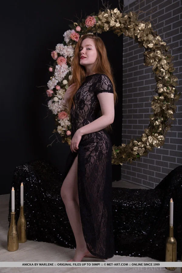 Teen solo girl with long red hair proudly shows her trimmed pussy in the nude  - Redhead, Hairy, Teen, Pussy, Spreading, Skirt, Glamour, Tiny Tits, Ass, Close Up  - Photo 3