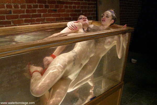Water Bondage featuring Carly Naked XXX  - Underwater, Wet, Fetish, BDSM, Lesbian, Bondage, Tiny Tits, Feet, White, Non Nude  - Photo 20