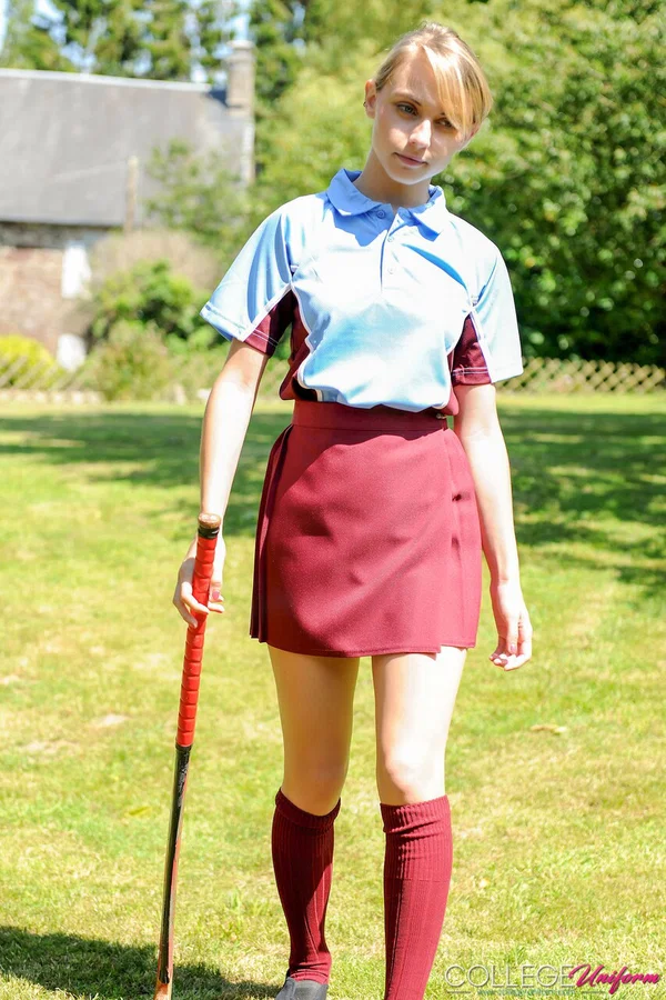 College Uniform featuring Chloe Toy Porn Pictures  - Schoolgirl, College, Non Nude, Outdoor, Uniform, Short Hair  - Photo 9