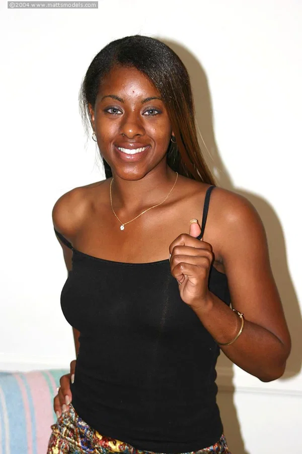 Black first timer Tori uncovers perky tits while getting totally naked  - African, Ebony, Amateur, Babe, Sandals, Clothed, Ass, Feet, Panties, Black  - Photo 2