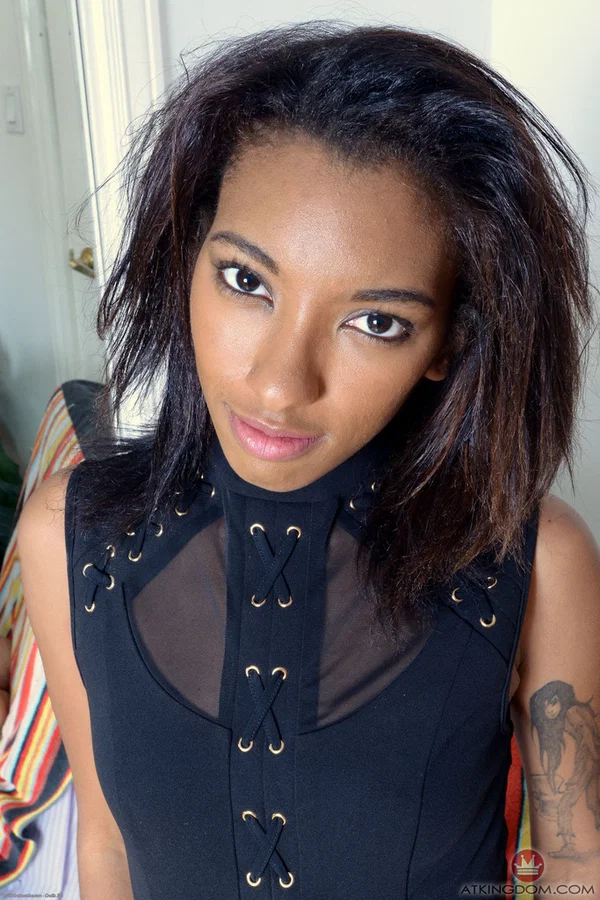 Young black girl Raven Wylde shows off her wide open pussy for the first time  - Ebony, Pussy, Panties, Teen, Spreading, Black, Babe, Close Up, Hairy, Ass  - Photo 1