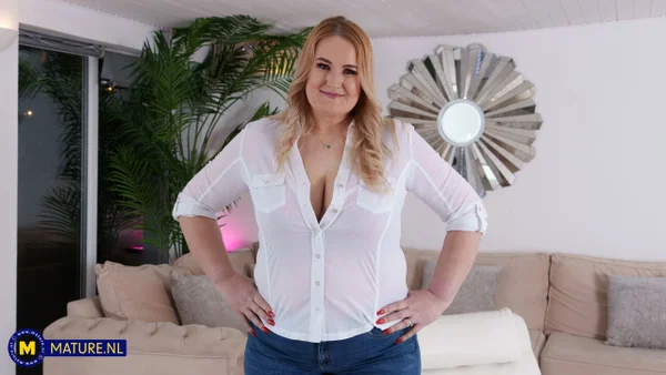Mature blonde fatty partakes in sexual intercourse with a big black dick  - BBW, Thick, Jeans, Ass, Chubby, Mature, Curvy, Interracial, PAWG, Amateur  - Photo 1