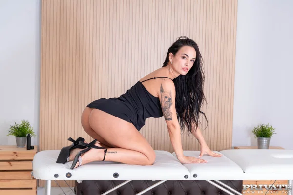 Latina teen Claudia Bavel gets banged by her heavily tattooed masseur  - Massage, Latina, Ass, Teen, Big Tits, Ass Fucking, Cute, Natural Tits, Cum In Mouth, Pornstar  - Photo 1