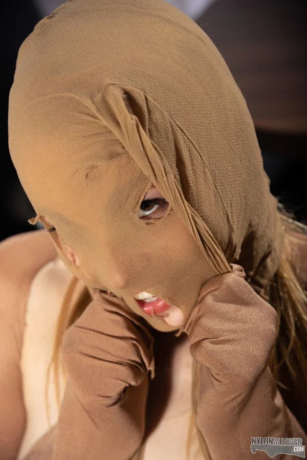 Beautiful girl Rebekka covers herself in layers of nylons and hose  - Pantyhose, Fetish, Blonde, Masturbation, Flexible, Ass, Feet, PAWG, Legs, Babe  - Photo 16