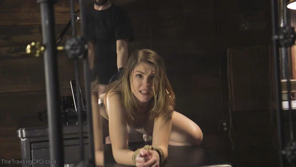 Ella Nova undergoes a hard fuck while ball gagged in a dungeon  - BDSM, Deepthroat, Fetish, Anal Gape, Pussy, MILF, Bondage, Spreading, Blonde, Asshole  - Photo 6