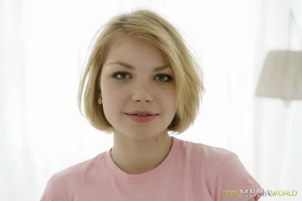 Blonde amateur Carolin toys her pussy while masturbating in the nude  - Pussy, Masturbation, Teen, Dildo, Blonde, Spreading, Amateur, Face, Tattoo, Legs  - Photo 6