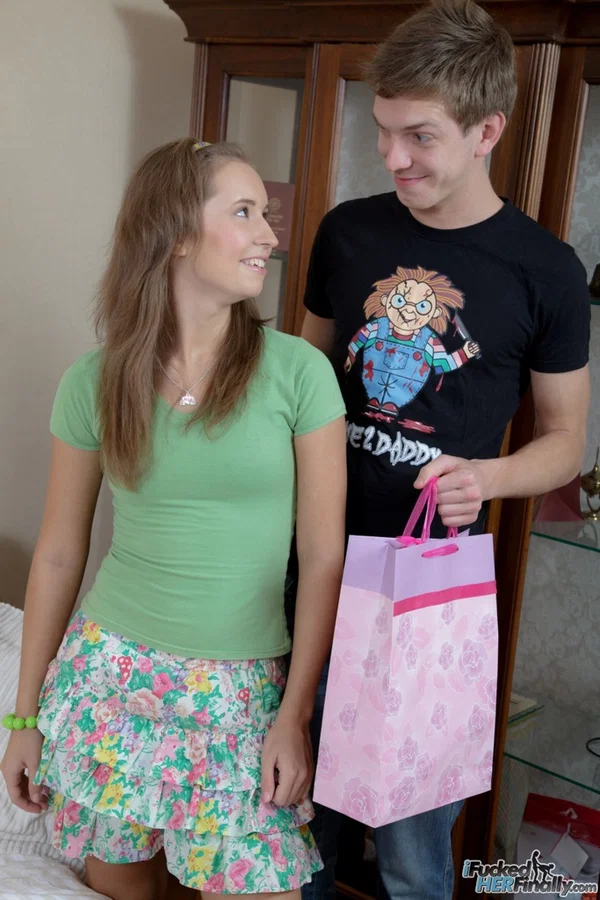 Petite teen goes pussy to mouth with a bog cock in her socks  - Cumshot, Amateur, Facial, Teen, Hardcore, Big Cock, Cum In Mouth, Tiny Tits, Skirt, Reality  - Photo 1