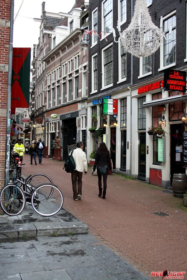 Visiting sex tourist pick up a couple of hookers from the red light district  - Public, Reality, Skirt, European, Clothed, MILF, Fingering, Hardcore, Boots, Outdoor  - Photo 2