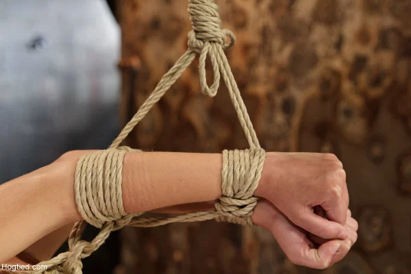 Teen Nina Lopez gets toyed & has her big saggy tits clamped in rope bondage  - Bondage, Ass, Latina, BDSM, Teen, Nipples, Spanking, Pretty, Cute, Close Up  - Photo 1