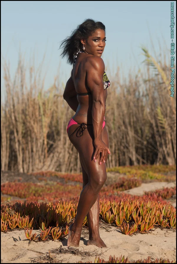 Ebony bodybuilder Jaquita Person Taylor shows her ripped physique in a bikini  - Sports, Ebony, African, Bikini, Tiny Tits, Outdoor, Ass, Black, Legs, PAWG  - Photo 8