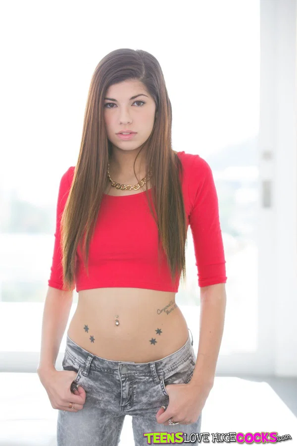 Clothed brunette girl with big tits Ava Taylor posing naked  - Brunette, Babe, Teen, Tattoo, Big Tits, Panties, Solo, Ass, Clothed, Face  - Photo 4