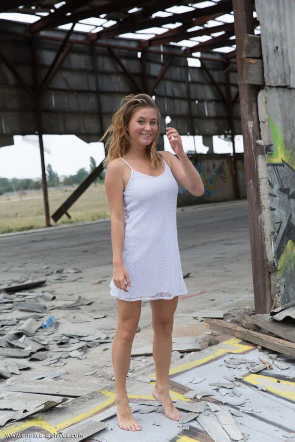 Teen solo girl Anel models totally naked amid ruins of abandoned building  - Outdoor, Teen, Ass, Babe, Beautiful, Cute, Big Tits, Model, Glamour, PAWG  - Photo 1
