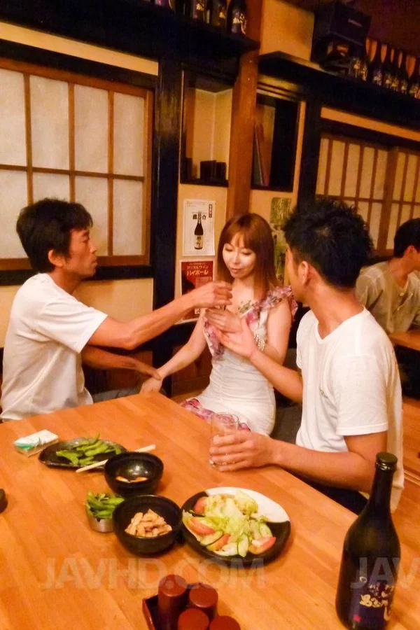 Redheaded Japanese girl Minami Kitagawa has sex with boys while dining  - Japanese, Mature, Asian, MILF, Reality, Lingerie, Pussy, Dildo, Ass, Shaved  - Photo 9