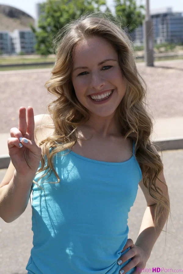 Skinny teen Lilly Ford gets her twat fucked after displaying her slim body  - College, Petite, Teen, Sports, Skinny, Blonde, White, Pussy, Tiny Tits, Natural Tits  - Photo 1