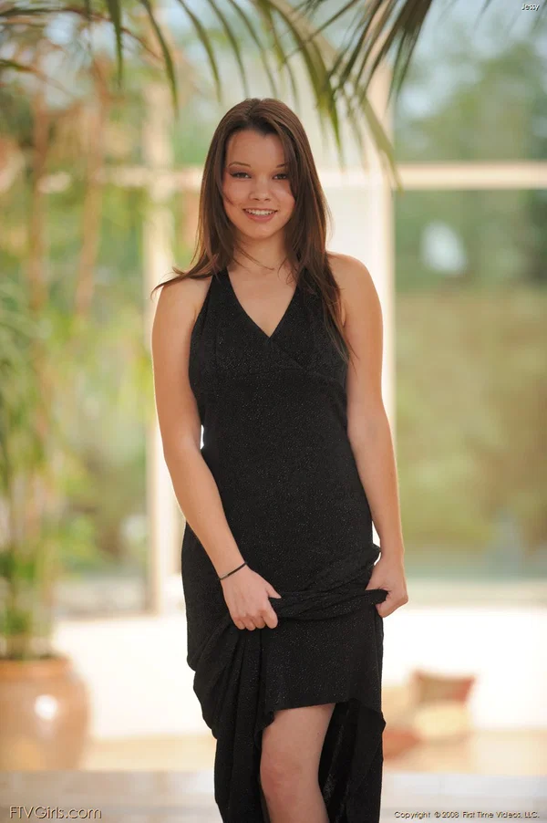 Cute teen in a black dress Jessy exposes her hot cunt and nice big tits  - Upskirt, Pussy, Undressing, Sexy, Big Tits, Skirt, Beautiful, Clothed, Ass, Glamour  - Photo 14