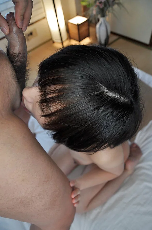 Sexy dark-haired Asian Masumi Miyaji gives a blowjob for a small cock  - Asian, Hardcore, Hairy, Sexy, Close Up, Blowjob, Brunette, Pussy, Spreading, Ass  - Photo 5