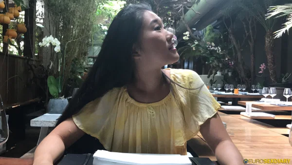 Sexy Asian babe Fang lifts up her yellow dress and takes a dick in a POV show  - Asian, Amateur, Sexy, European  - Photo 1