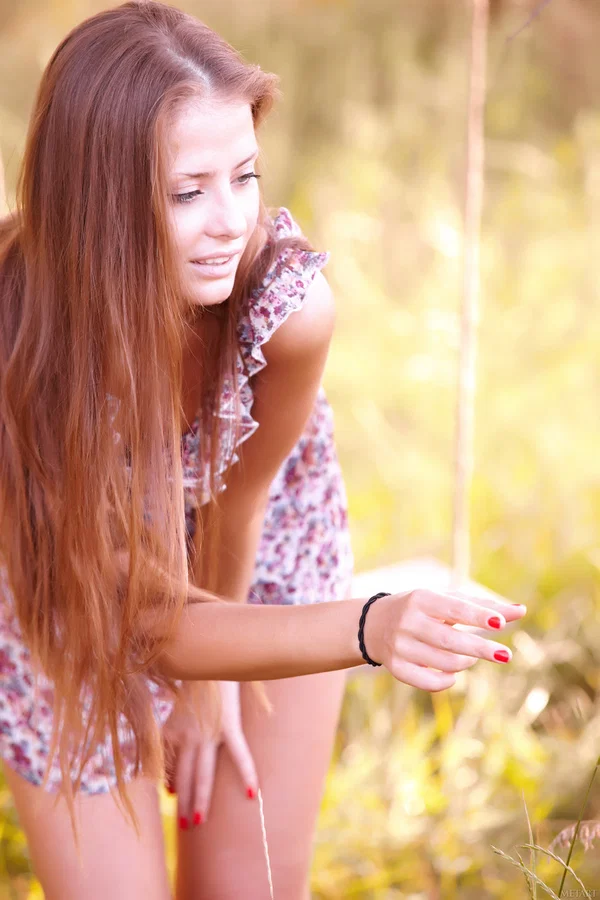 Cute redhead teen Jasmine D poses in a sexy dress and while naked outdoors  - Perfect, Amateur, Babe, Glamour, Beautiful, Solo, Model, Sexy, Cute, Teen  - Photo 8