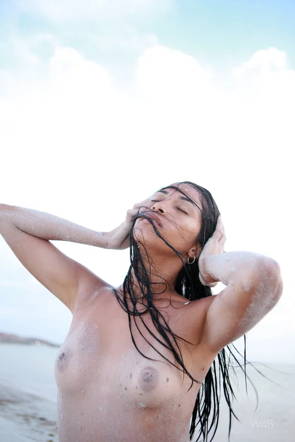 Sexy Latina babe Ruth Medina showing off her beautiful naked body at the beach  - Venezuela, Beach, Latina, Ass, Natural Tits, Armpit, Tiny Tits, Wet, Non Nude, Teen  - Photo 10
