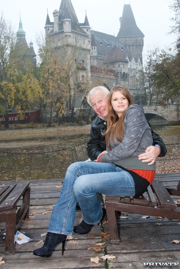 Brunette teen in lingerie Jenny Noel gets fucked by an old grandad and his son  - Casting, Amateur, Hungarian, Teen, Outdoor, Cute, Skinny, Anal, Pussy, Blowjob  - Photo 6