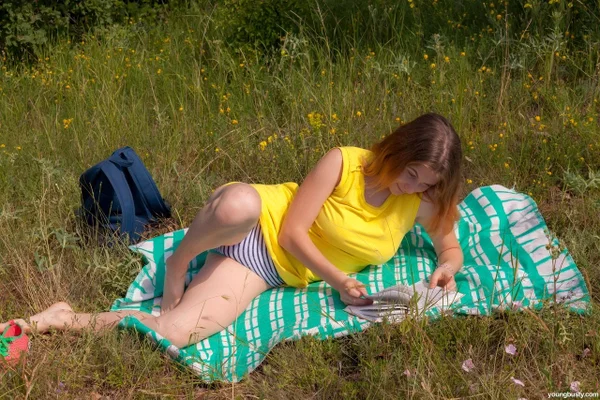 Busty teens Marina K and Endlessa Vitality enjoy outdoor pussy licking action  - Amateur, Outdoor, Pussy, Petite, Big Tits, Lesbian, Ass, Teen, Dildo, White  - Photo 2