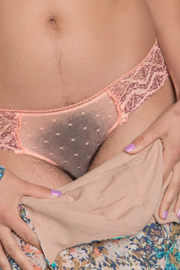Latina Vivi Marie revealing her mature shaggy pussy on the balcony  - Hairy, Undressing, Panties, Upskirt, Close Up, Cute, Teen, Dress, Amateur, Sexy  - Photo 6