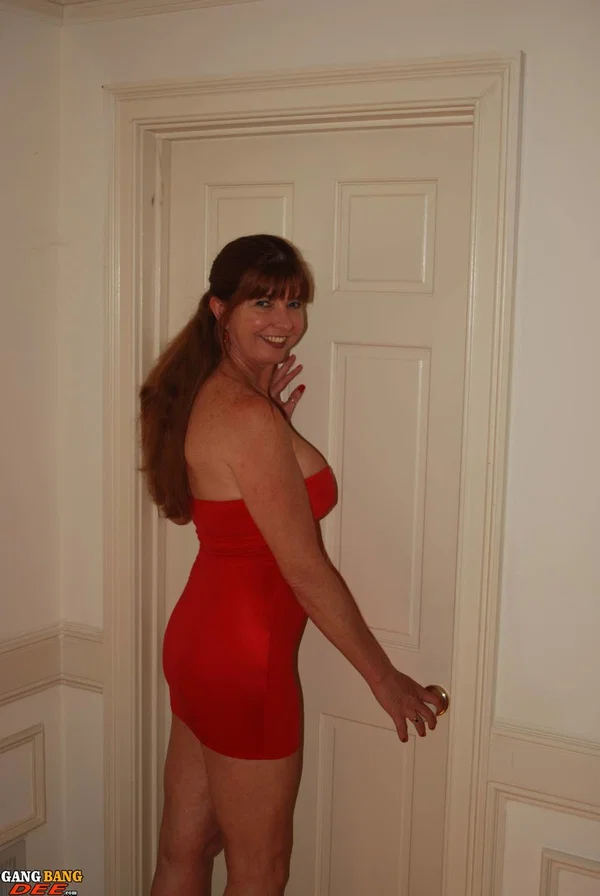 Mature secretary in a slutty red dress enjoying hot office sex with her boss  - Ass Fucking, Curvy, Mature, Doggy Style, Thick, Deepthroat, Amateur, BBW, Chubby, Hardcore  - Photo 1