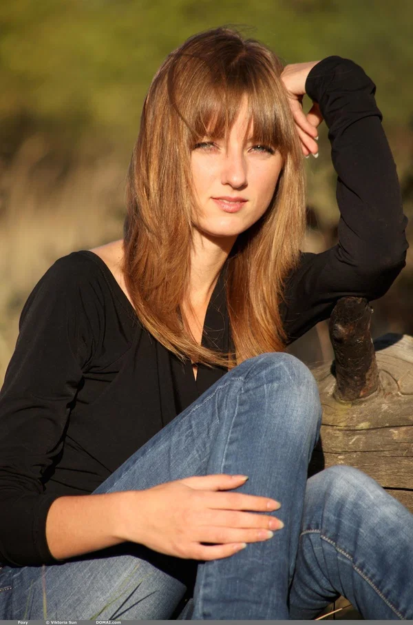 Nice teen with long hair and a smile stands naked in the woods  - Redhead, Jeans, Outdoor, Clothed, Teen, Tiny Tits, Glamour, Ass, Babe, Beautiful  - Photo 3